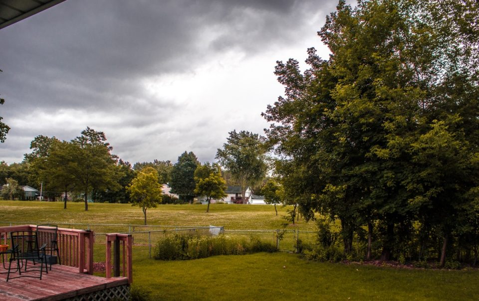 Storm Clouds on Trees, Suburbs