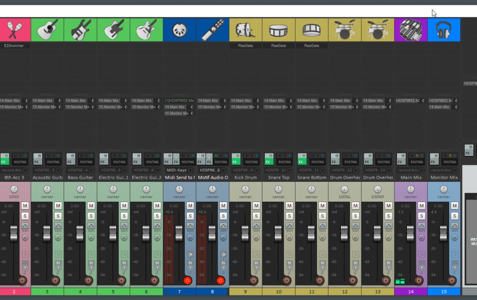 reaper mixer view